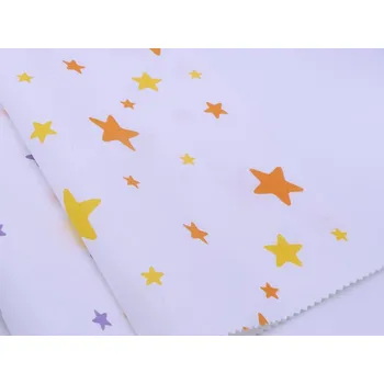 DOMESTIK 145/21038-5 HVĚZDY žluto-oranžové / VELKOOBCHOD Ceník: VELKOOBCHOD: po celých rolích, bez odvíjení