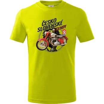 Jawa 500 OHC, ČESKOSLOVENSKÉ LEGENDY, v3 - Dětské tričko Basic - 146 cm/10 let