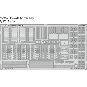 Plastikový model Eduard 1/72 B-24D bomb bay (AIRFIX)