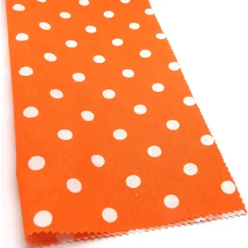 DOMESTIK 145/13069-10 oranžový poklad Puntíky 10mm / VELKOOBCHOD Ceník: VELKOOBCHOD: po celých rolích, bez odvíjení