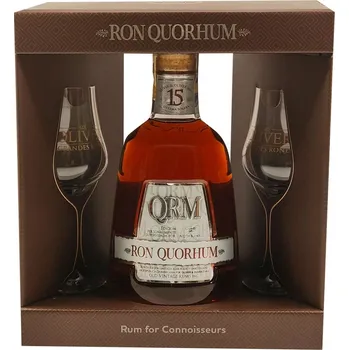 Rum Quorhum 15 Sistema Solera 40% 0,7 l (dárkové balení 2 sklenice)
