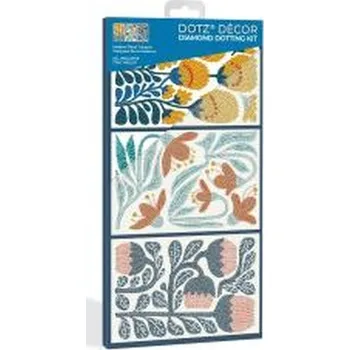 Set školních potřeb Diamond Dotz - Adults Modern Floral Triptych