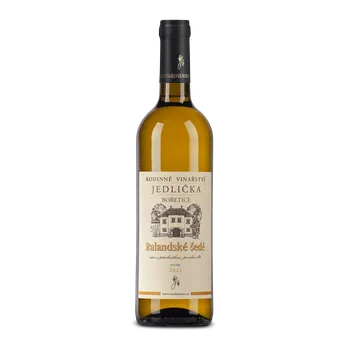 Víno Rodinné vinařství Jedlička Rulandské šedé bílé víno suché 2021 alk. 12,0% 0,75L (holá láhev)