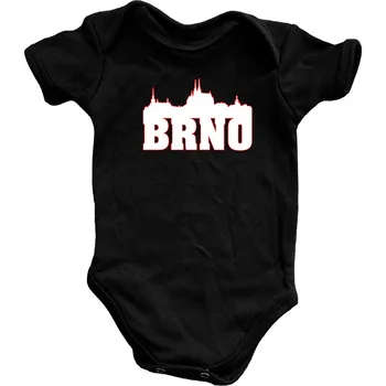 Kojenecký body Kojenecké body - Silueta Brna 56 Černá