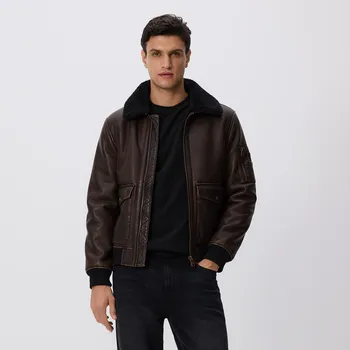 Dámský kabát Reserved - Motorkářská bunda - tmavě hnědá - 742GC-89X - 742GC-89X-XL