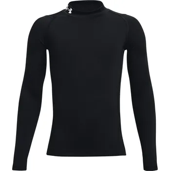 Pánské tílko Chlapecké tričko Under Armour HG Armour Mock Long Sleeve - černá YSM