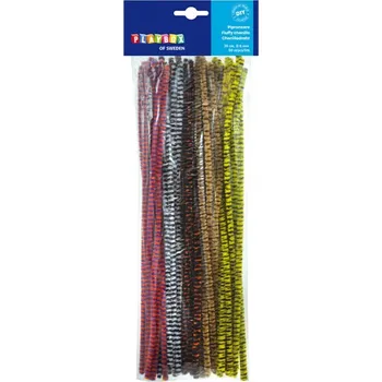 Hobby drát Playbox Chlupaté modelovací dráty 30cm, 50ks, tl.7mm proužkované