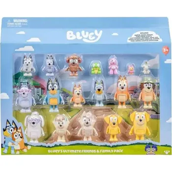 Figurka MOOSE Bluey Ultimátní sada s přáteli a rodinou se 14 figurkami