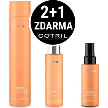 Kosmetická sada 2+1 Zdarma! Cotril Nutro kosmetická sada pro dehydratované vlasy (+ Dárek Cotril Nutro ultra vyživující noční sérum pro suché vlasy 50 ml)