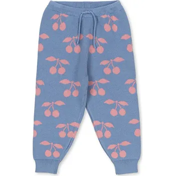 Chlapecké kalhoty Dětské bavlněné kalhoty Konges Sløjd LAPIS KNIT PANTS GOTS KS103855.9BYA fialová 54X, vel. 98