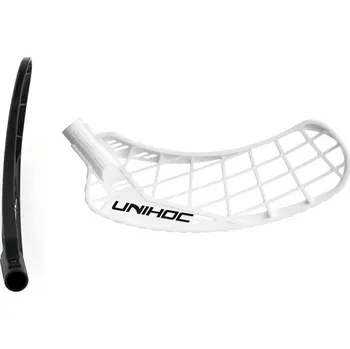 Florbalová čepel UNIHOC Epic Titan hard PP white R - Pravá ruka dole/Bílá/tvrdá - Titan (PP-H)