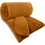 Přehoz na sedačku - pohovku - deka BERTA medová 170x210 cm Mybesthome