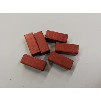 Dětské navlékací korálky Dřevěné korálky - kvádr cihlový - 20x8mm - 6ks