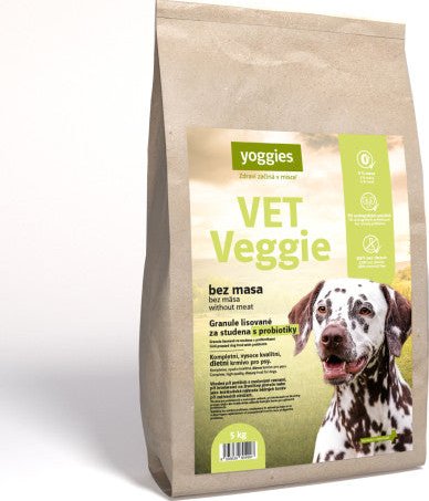 5 kg Yoggies VET Veggie bez masa, granule lisované za studena s probiotiky