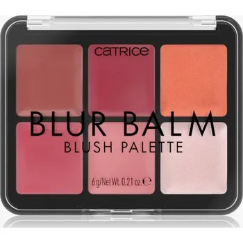 Přípravek na tvář Catrice Blur Balm 010 Blush Blindness Paletka tvářenek 6 g