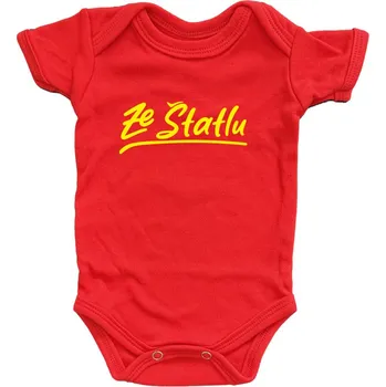 Kojenecký body Kojenecké body - Ze Štatlu žlutý potisk Červená 62