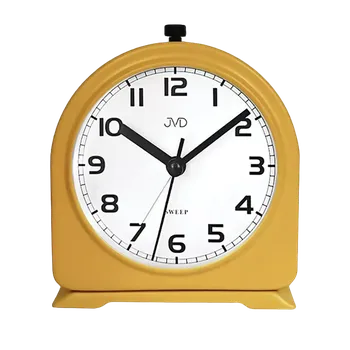 Budík JVD Ručkový analogový netikající kovový budík JVD SRP2221.1
