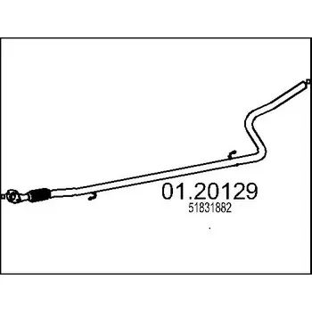 Výfukový systém MTS Výfuková trubka MTS 01.20129