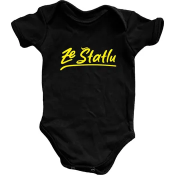 Kojenecký body Kojenecké body - Ze Štatlu žlutý potisk 56 Černá