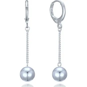 Náušnice Moderní stříbrné visací naušnice s kuličkou JMAS0302SE00