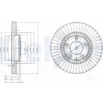 Brzdový kotouč Brzdový kotouč DELPHI BG4027