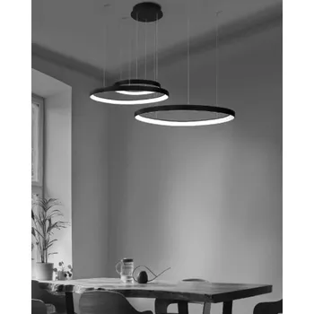 Moderní lustr Amanda Pendant 45+65+85 3000K černé