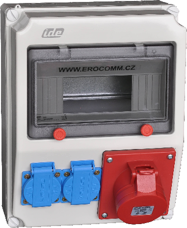IDE Z52.210DX Zásuvková kombinace 2x230V+1x400V 16A 5p