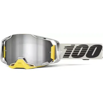 Motocyklové brýle Motokrosové brýle 100% ARMEGA VIGGO 50005-00048 se stříbrným true zrcadlovým objektivem (nejlepší pro MX, BMX, MTB )