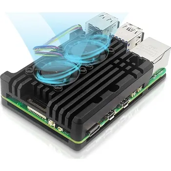 Vývojová deska Krabička pro Raspberry Pi 5 Cooling case