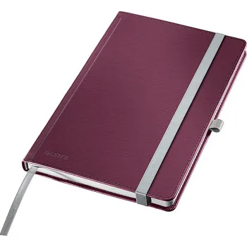 Zápisník LEITZ Style A5, tvrdé desky, linkovaný, červený