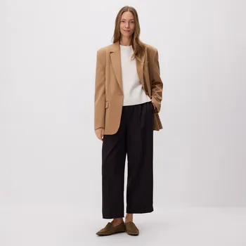 Dámské kalhoty Reserved - Kalhoty carrot fit - tmavě hnědá - 8412B-89X - 8412B-89X-S