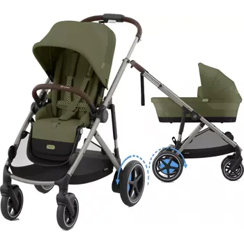 CDATA[Podrobnosti o produktu Set obsahuje: Rám Priam 4.0 plus Priam Seat Pack plus Priam Lux Carry Cot Podvozek Priam…
v 3 obchodech
![Kočárek CYBEX e-Gazelle S + Gazelle S Cot 2025 Moss Green (Taupe Frame)