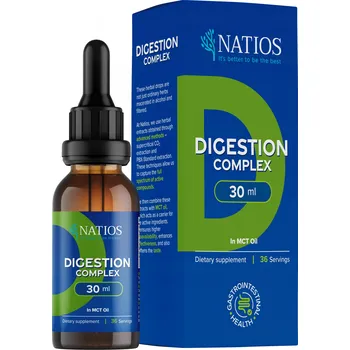Přírodní produkt NATIOS Digestion Complex, Bylinné kapky v MCT oleji, 30 ml