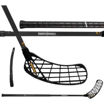 Florbalová hůl ZONE Harder Airlight Skeleton 26 Black 96 cm R - 96 (107) cm/Pravá ruka dole