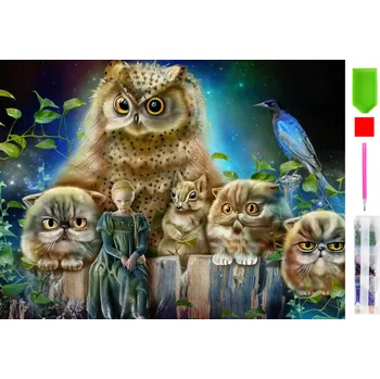 Real Home Diamantové vyšívání - vzor zvířete 5D 104