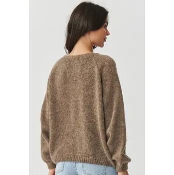 Dámský svetr Kardigan Makadamia S170 - tabacco Hnědá One size