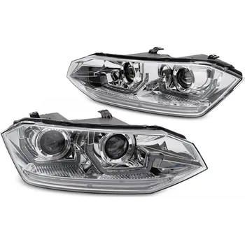 Autožárovka TUNING-TEC Přední světla VW POLO VI 2G 17-21 SEQ LED DRL chrom