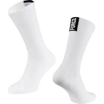 Pánské ponožky FORCE - ponožky Sector bílá L/XL (42-46)