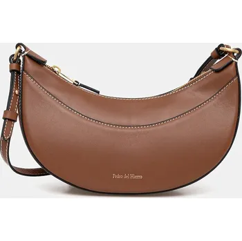 Kabelka Kožená kabelka Pedro del Hierro 1112594 hnědá 88X, vel. ONE SIZE