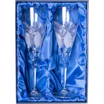 ONTE CRYSTAL Broušené sklenice na červené víno 310ml, Exclusive Počet sklenic v balení: 2 sklenice v dárkové sadě