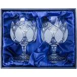 ONTE CRYSTAL Broušené skleničky na rum, brandy, koňak 250ml, Exclusive Počet sklenic v balení: 2 sklenice v dárkové sadě