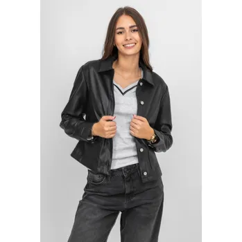 Rino & Pelle Rino&Pelle koženkové košilové sako Annicka černé Velikost: 42