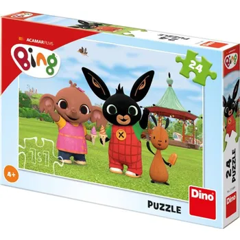 Puzzle Dino Puzzle Králíček Bing na zmrzlině 24 dílků 26x18cm skládačka
