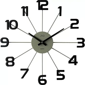 Hodiny JVD Designové kovové černé paprskovité hodiny JVD HT119.2 ( )