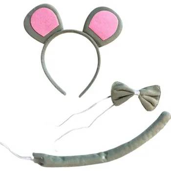 Karnevalový kostým Cd Dětský set Myška - dvě varianty Barva: Šedá