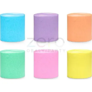 Stuha Stuha krepová 5 cm x 10 m (6 ks) - pastelové (mix)