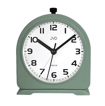 Budík JVD Ručkový analogový netikající kovový budík JVD SRP2221.2