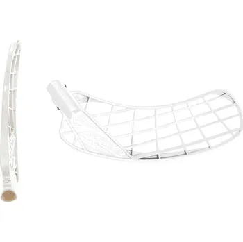 Florbalová čepel ZONE Hyper hard PE white (recycled) L - Levá ruka dole/Bílá ECO/tvrdá - hard (PE-H)