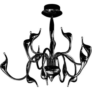 Designový lustr Snake černé