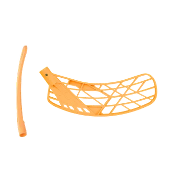 Florbalová čepel OXDOG FSL (Fast Shoot Light) NB Apricot R - Pravá ruka dole/Oranžová/měkká - NB (PE)